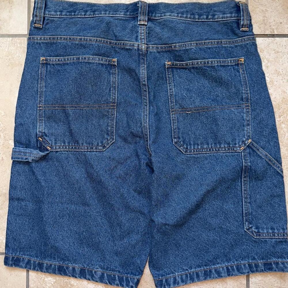 Blue Mountain Blue Denim Carpenter Shorts Jorts - Size 34